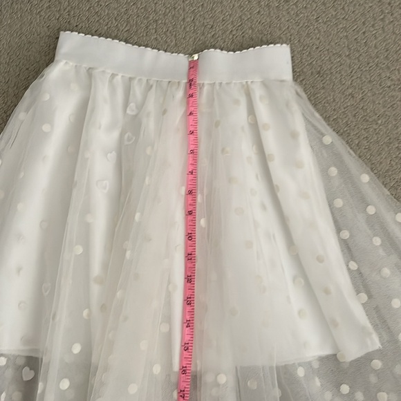 White Tulle Skirt with Polka Dots - Picture 8 of 8